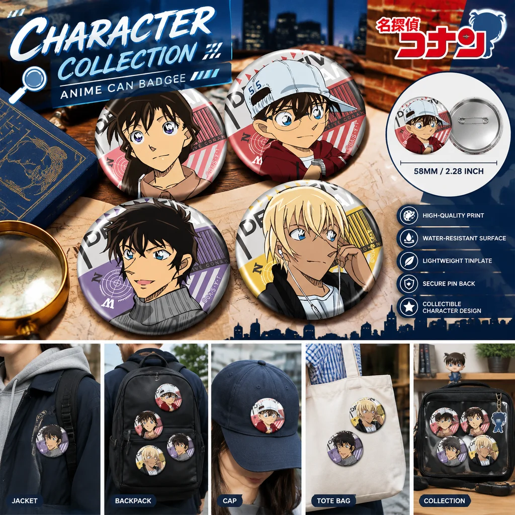 Anime Merchandise In Japanese - Brinde Detective Conan Japonês, Emblema de